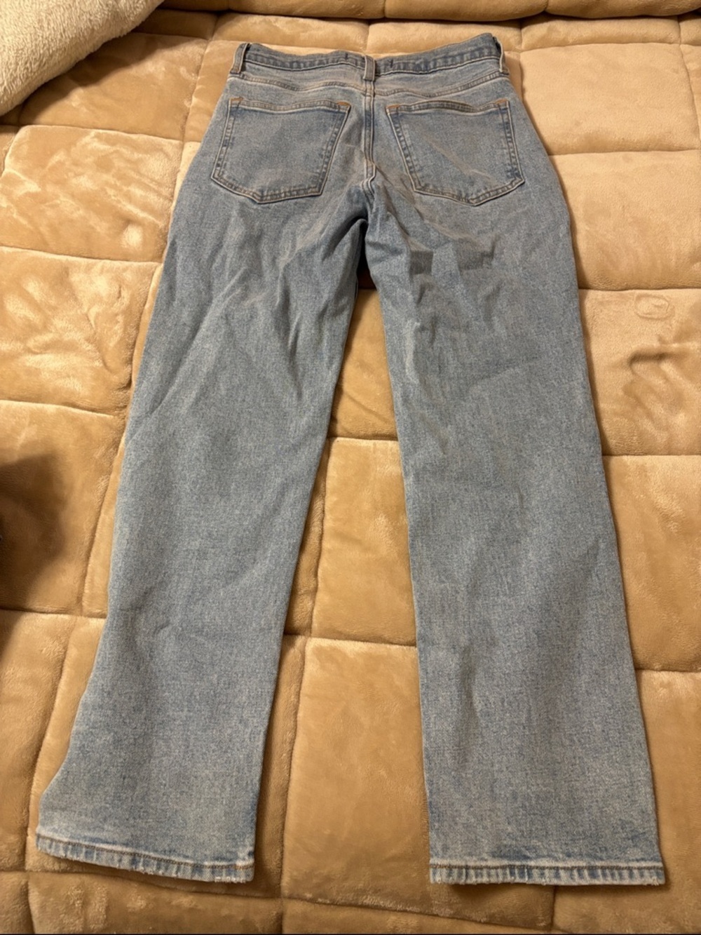 Abercrombie & Fitch Light Blue Straight-Leg Women's Jeans - Picture 3 of 3